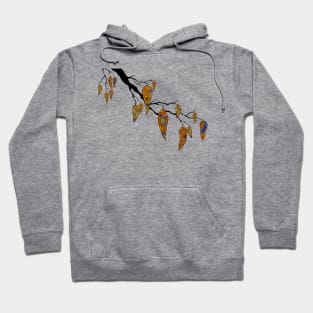 Aboriginal Art - Leaf Branch Hoodie